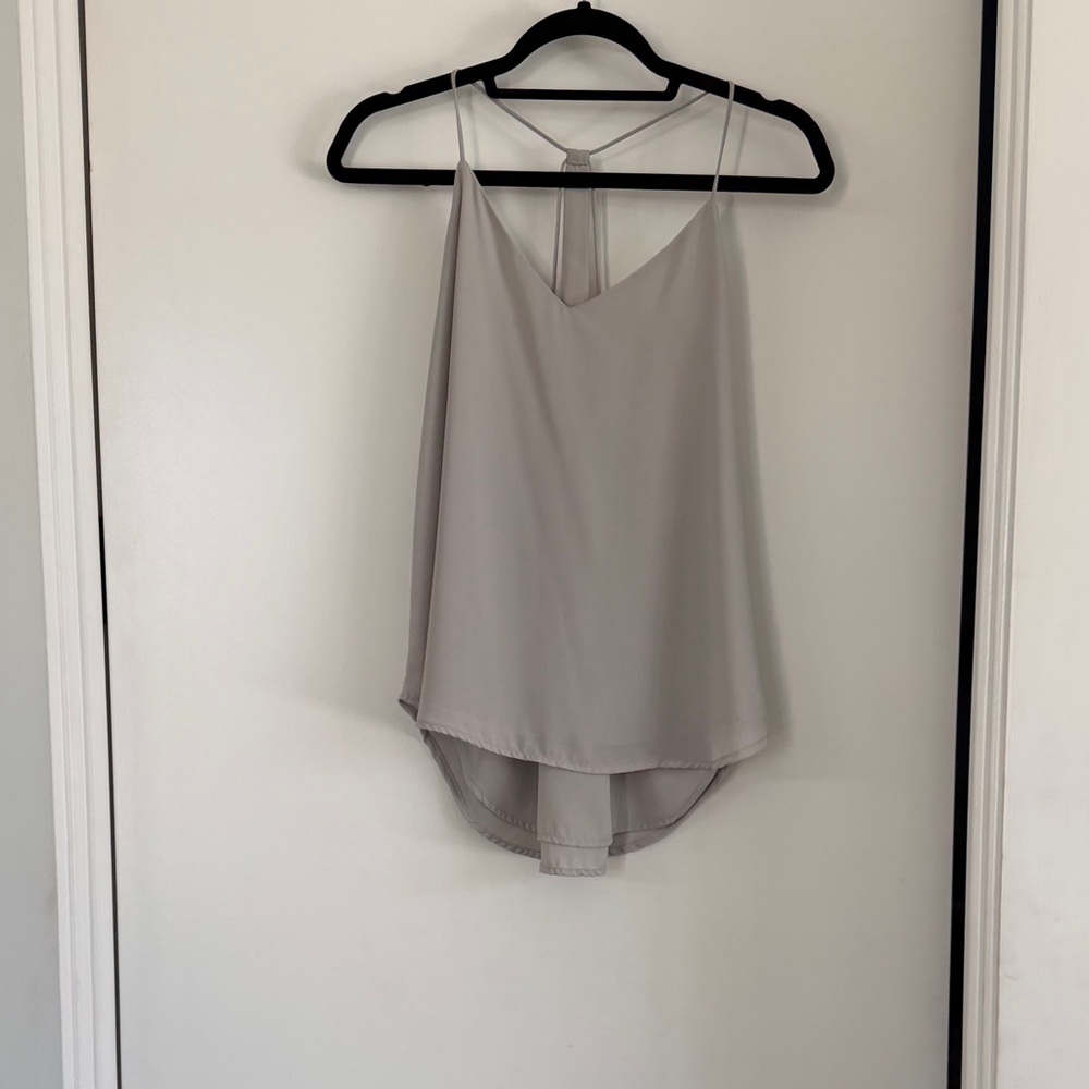 Light Gray Spaghetti-Strap Camisole